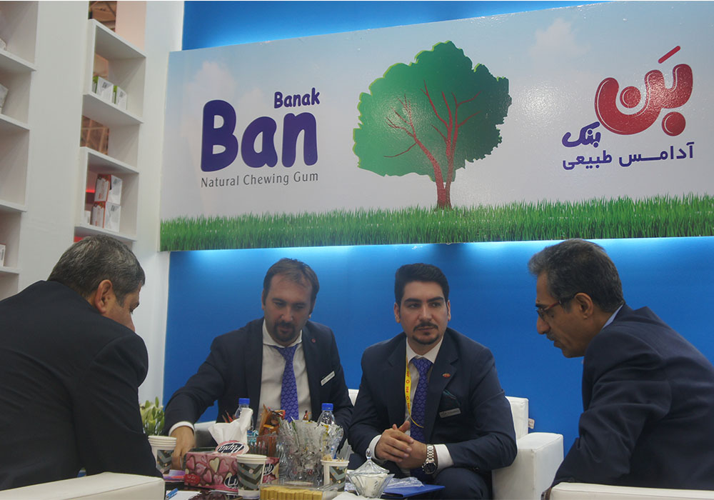 آدامس طبیعی بن در شانزدهمین نمایشگاه بین المللی شیرینی و شکلات